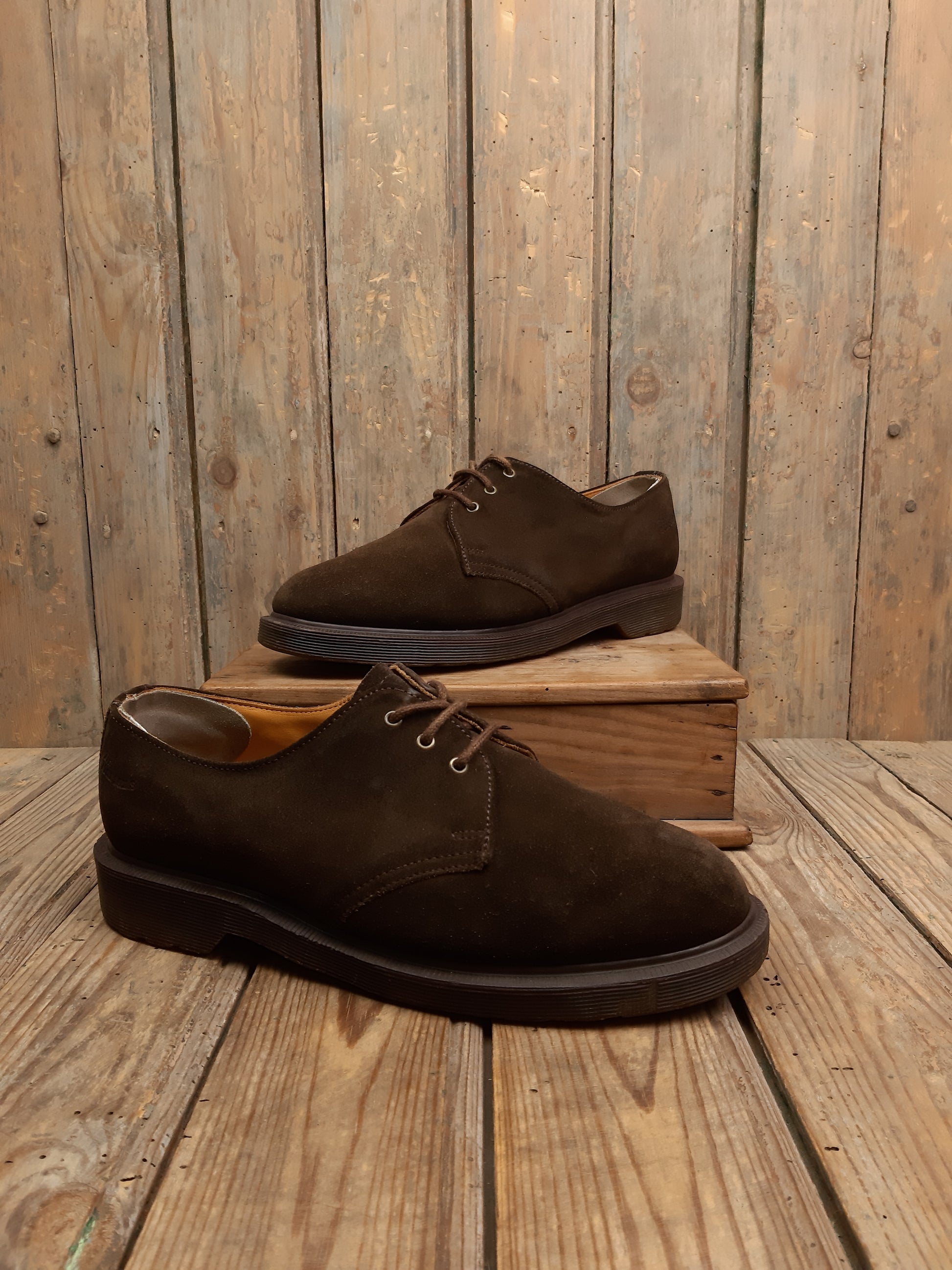Derbies Martens vintage Made in England daim marron 41 – Les