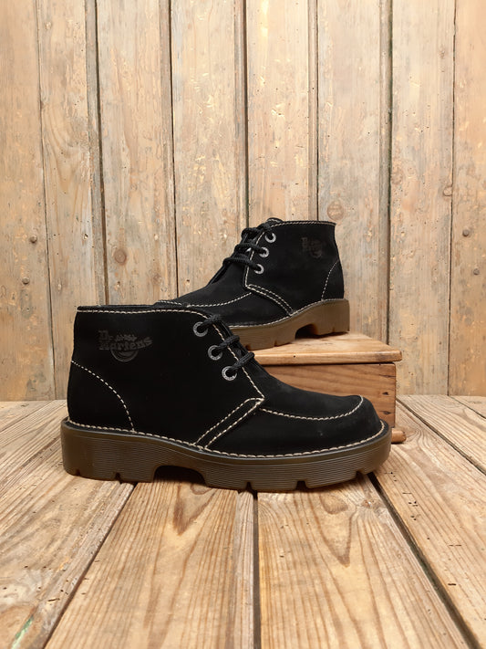 CHUKKA Boots 8608 Dr. Martens vintage Made in England daim noir 39 années 90'