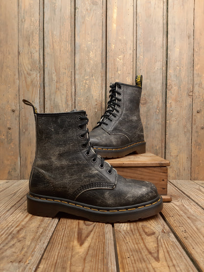 Bottines Pascal 1460 Dr. Martens vintage occasion Made in England cuir noir 37 années 90' - Les Doc's de Cam