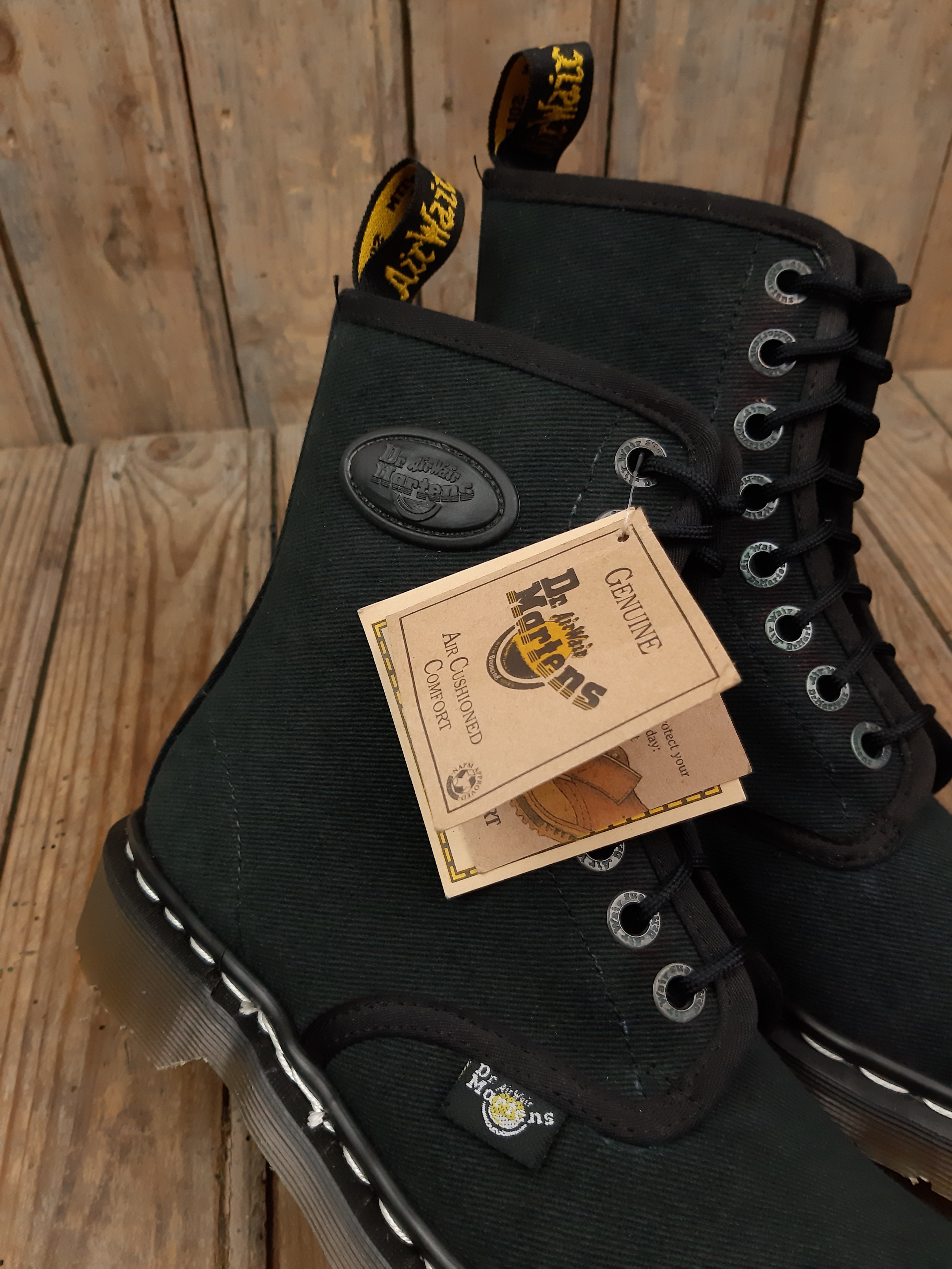 Bottes Dr. Martens MIE AS502 Vintage occasion canvas noir 39 Les Doc s de Cam